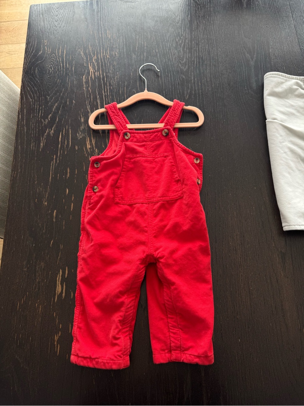 Hanna Andersson Red Corduroy Overalls